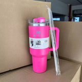 40oz H2.0 Solid Colors Tumblers with Plastic Straw&Lids_CNPNY