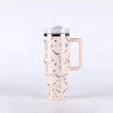 40oz OX-Head Laser Printed Stanley-stylle Travel Mug Tumbler With Straw&lids_CNPNY