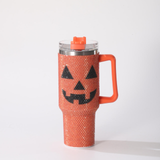 👻🎃40oz Halloween Blood Red Multiple Designs Bling Rhinestone Tumblers 20pcs_CNPNY