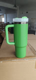 Presale USA_30oz Grinch Green Black Mirror underneath H2.0 Powder Coat Tumblers 20pcs _USPNY