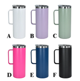 20oz Powder Coated Coffee Handle Mugs 25pcs For Laser Engraving_CNPNY