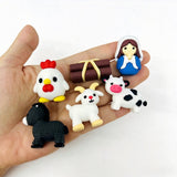 Nativity Advent Calendar 3D Printed Nativity Set Toys Gift 24 Days of Nativity Surprises Resin Figures Mystery Box_CNPNY