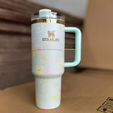 🌸✨ 🦋40oz Spring Blossom Stanley Quencher Tumblers 20pcs🌸✨ 🦋 _CNPNY