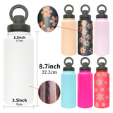 32oz Mirror Copper underneath Powder Coat Water Bottles With Magnetic Lids_CNPNY