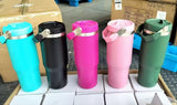 China to Canada-🔥20oz/30oz flip straw Power coat Water Bottles Kids tumblers for laser engraving_CNPNY