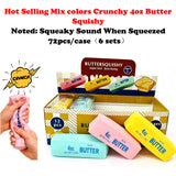 72pcs 13*4cm Christmas Design 4oz Crunchy Butter Squishy Toys Slow Rising Squeeze Fidget Toy_CNPNY