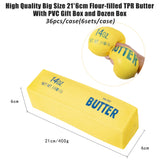36pcs 21*6cm Large Size High Quality Butter Squishy Toys with PVC Gift Box and Dozen Box_CNPNY
