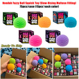 75pcs Slow-Rising Maltose Filling Needoh Fuzzy Ball Squish Stress Relief Fidget Toy for Kids_CNPNY