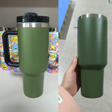 40oz Powder Coat Olive Army Green H2.0 Quencher Tumblers For Laser Engraving_CNPNY