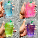 72pcs Blank Glitter Boba Tea Shapes Squishy Toys Fidget Toys for Kids Youth Adult_CNPNY