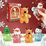 🎅❄️⛄72pcs Merry Christmas Family Maltose Squishy Toys Sets Slow Rising Sensory Squeeze Toy Adults Fidget Toys_CNPNY