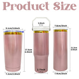 20oz/30oz Rose Gold Color Mirror Gold Underneath Sublimation Skinny/Flip Straw Tumblers _CNPNY