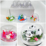 Clearance USA_50pcs Blank Double Walled DIY Dome Lids Snow Globe Plastic Lids for Multiple Size Tumblers_USPNY