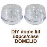 Clearance USA_50pcs Blank Double Walled DIY Dome Lids Snow Globe Plastic Lids for Multiple Size Tumblers_USPNY