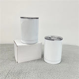 Clearance USA_10oz White Sublimation Lowball Tumblers Stainess Steel Insulated Mugs 50pcs_USPNY