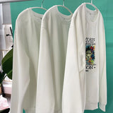 RTS USA_50pcs White Blank Sublimation Blanks Men Women Mix Sizes Round Neck Sweatshirt_USPNY