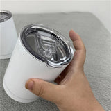 Clearance USA_10oz White Sublimation Lowball Tumblers Stainess Steel Insulated Mugs 50pcs_USPNY