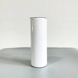 Clearance USA_30oz Stainless Steel Vacuum Insulated White Blank Sublimation Skinny Straight Tumbler 25pcs_USPNY