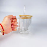 RTS USA_15oz double walled snow globe Sublimation Glass mugs 18thMay from US warehouse_USPNY