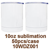 Clearance USA_10oz White Sublimation Lowball Tumblers Stainess Steel Insulated Mugs 50pcs_USPNY