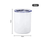 Clearance USA_10oz White Sublimation Lowball Tumblers Stainess Steel Insulated Mugs 50pcs_USPNY