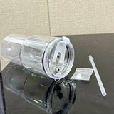 17oz Acrylic Snow Globe Cups Plastic Double Wall Tumbler with Pre Drilled Hole and Plug 20pcs_CNPNY