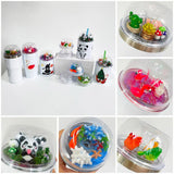 Clearance USA_50pcs Blank Double Walled DIY Dome Lids Snow Globe Plastic Lids for Multiple Size Tumblers_USPNY