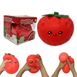 Presale USA_24pcs 12cm Giant Strawberry Squishy Slow Rising Stress Relief Toy Realistic Soft Fruit Squeeze Fidget Sensory Toy_USPNY