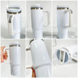 US Presale_30oz H2.0 White blank Sublimation travel tumblers 25pcs_USPNY