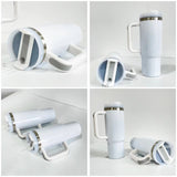 US Presale_30oz H2.0 White blank Sublimation travel tumblers 25pcs_USPNY