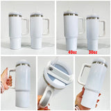 US Presale_30oz H2.0 White blank Sublimation travel tumblers 25pcs_USPNY