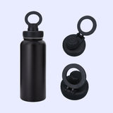 32oz Magnetic Lids powder coated stainless steel water bottle_CNPNY