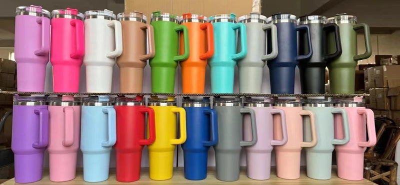 40oz H1.0 powder coated Stanley-style Quencher tumblers for laser engraving_CNPNY