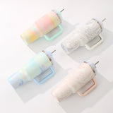 40oz Warm Serene Brushstrokes Tie Dye H2.0 Quencher Tumbler For Laser Engraving_CNPNY