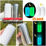 RTS USA_16oz Glow In Dark Sublimation Stainless Steel Metal Can Tumblers_USPNY