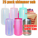 Presale USA_16oz Shimmer Stainless Steel Metal Can Tumblers for Sublimation and Laser Engrvaing_USPNY