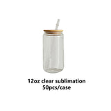 12oz sublimation glass cans Clear/Frosted_CNPNY