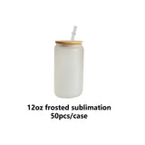 12oz sublimation glass cans Clear/Frosted_CNPNY