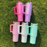 40oz Stanley shaped blank Sublimation Shimmer travel tumblers_CNPNY