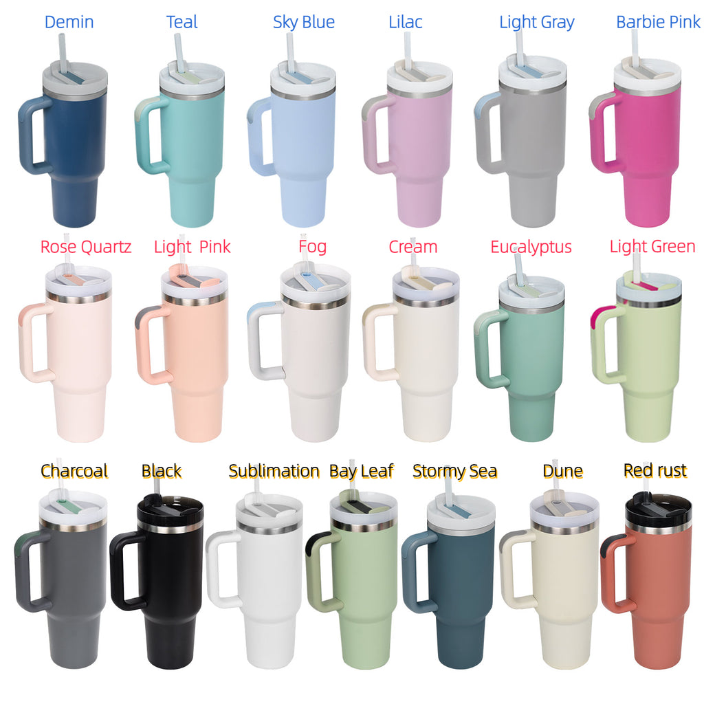 Fantastic series 40oz Stanley dupes travel tumblers H2.0 lids and