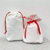 White Color Blank Sublimation Christmas Gift Santa Bags 50pcs_CNPNY