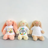 Easter gift 35cm bunnies Easter Bunny with removable Blank Sublimation shirts_USPNY