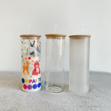 25oz Clear sublimation glass tumbler _CNPNY