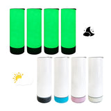 RTS USA_Sublimation Blank 20oz glow in dark White Speaker Tumblers plastic straws_USPNY