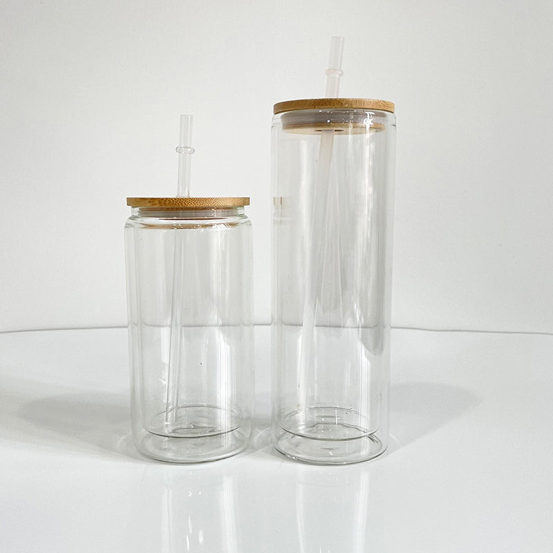 Double Wall Blank 12oz/20oz/25oz Snow Globe Glass tumblers _CNPNY