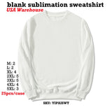 Mens women's  White blank sublimation sweatshirt 25pcs_CNPNY